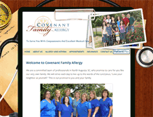 Tablet Screenshot of covenantfamilyallergy.com